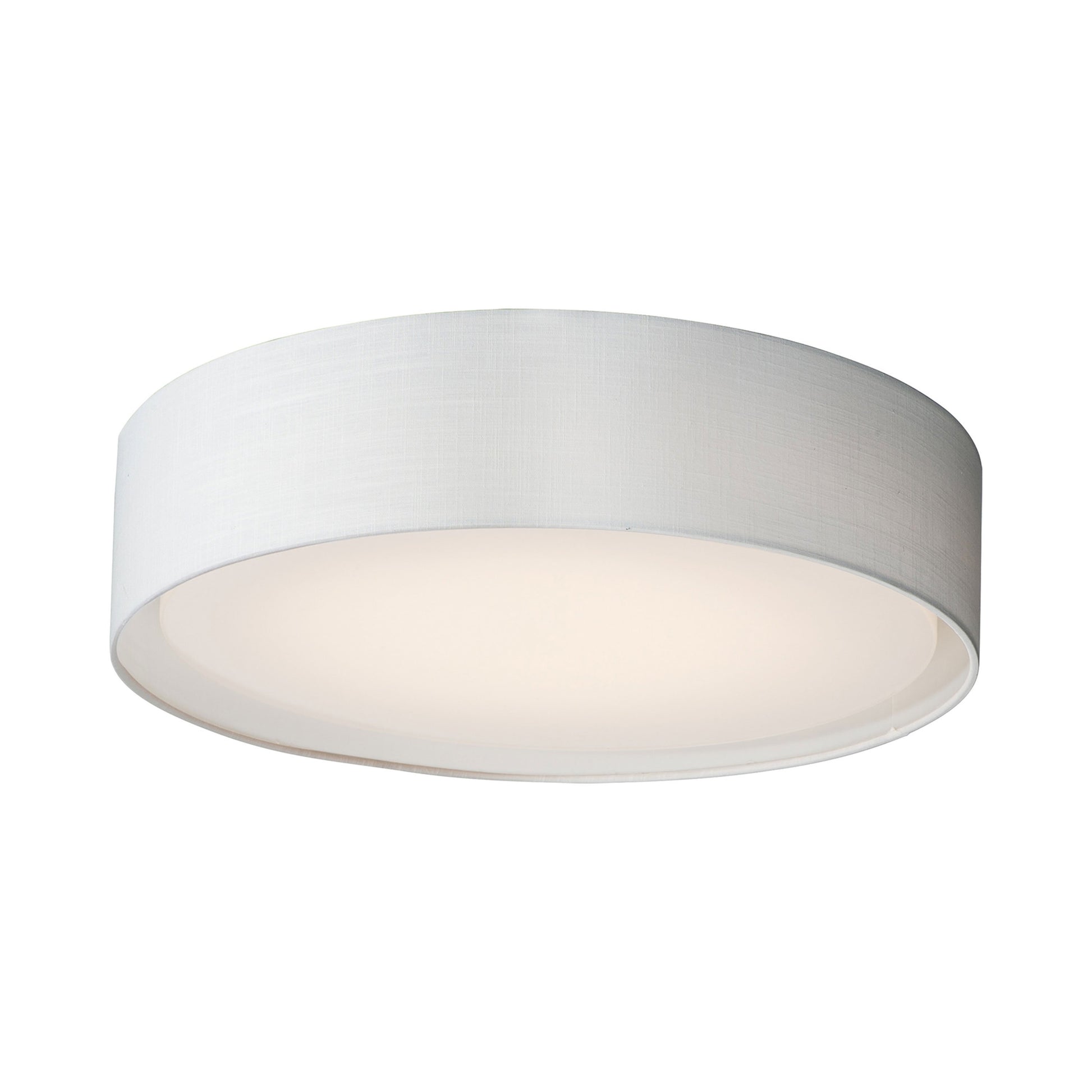 Prime LED Flush Mount Ceiling Light in White Linen (Medium).