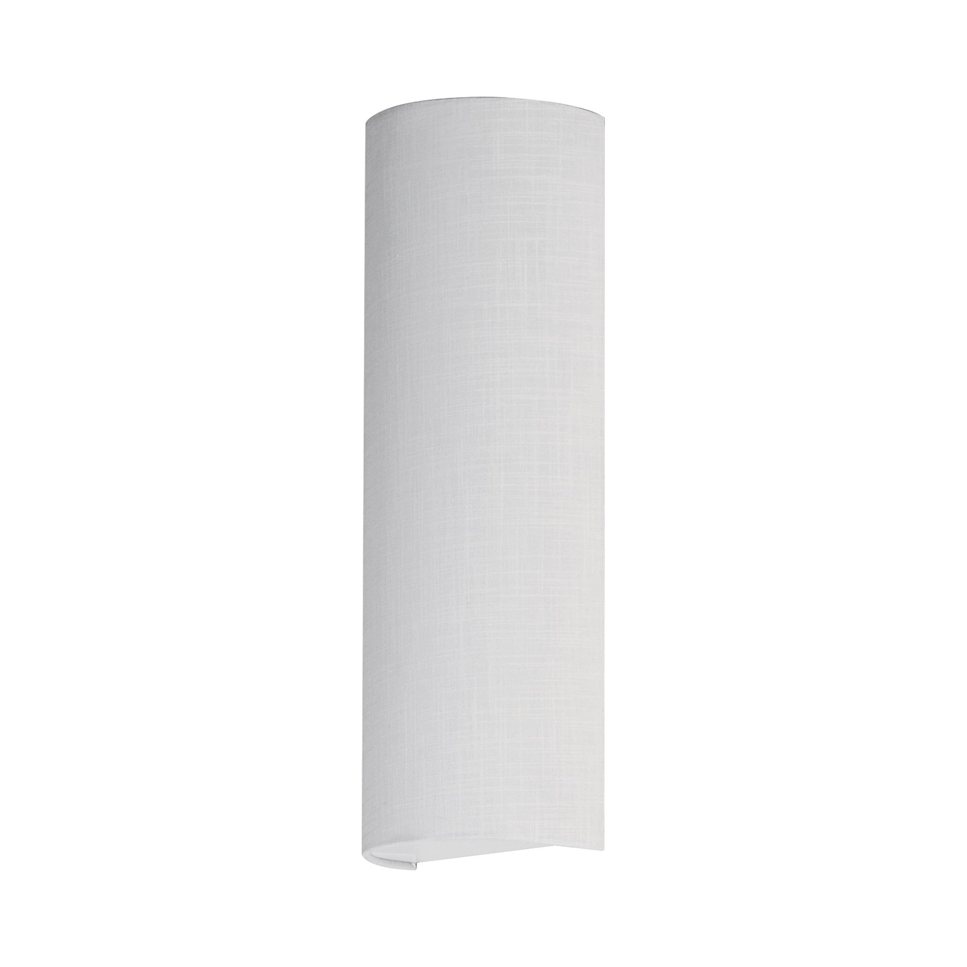 Prine LED Wall Light in White Linen (Tall).