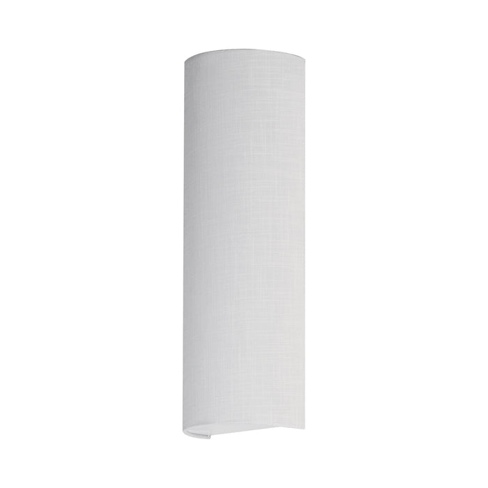 Prine LED Wall Light in White Linen (Tall).