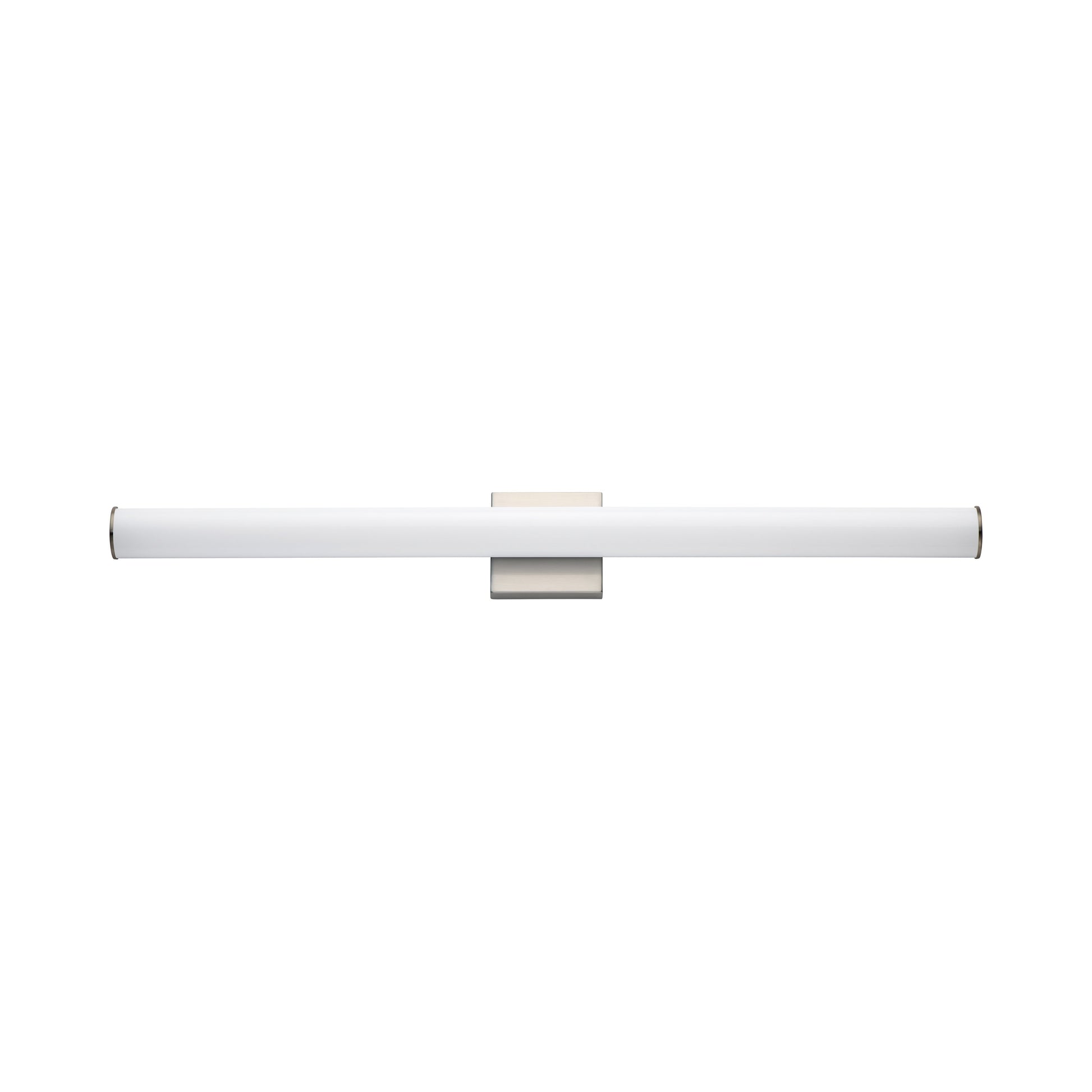 Rail LED Bath Vanity Light in Satin Nickel (36-Inch).