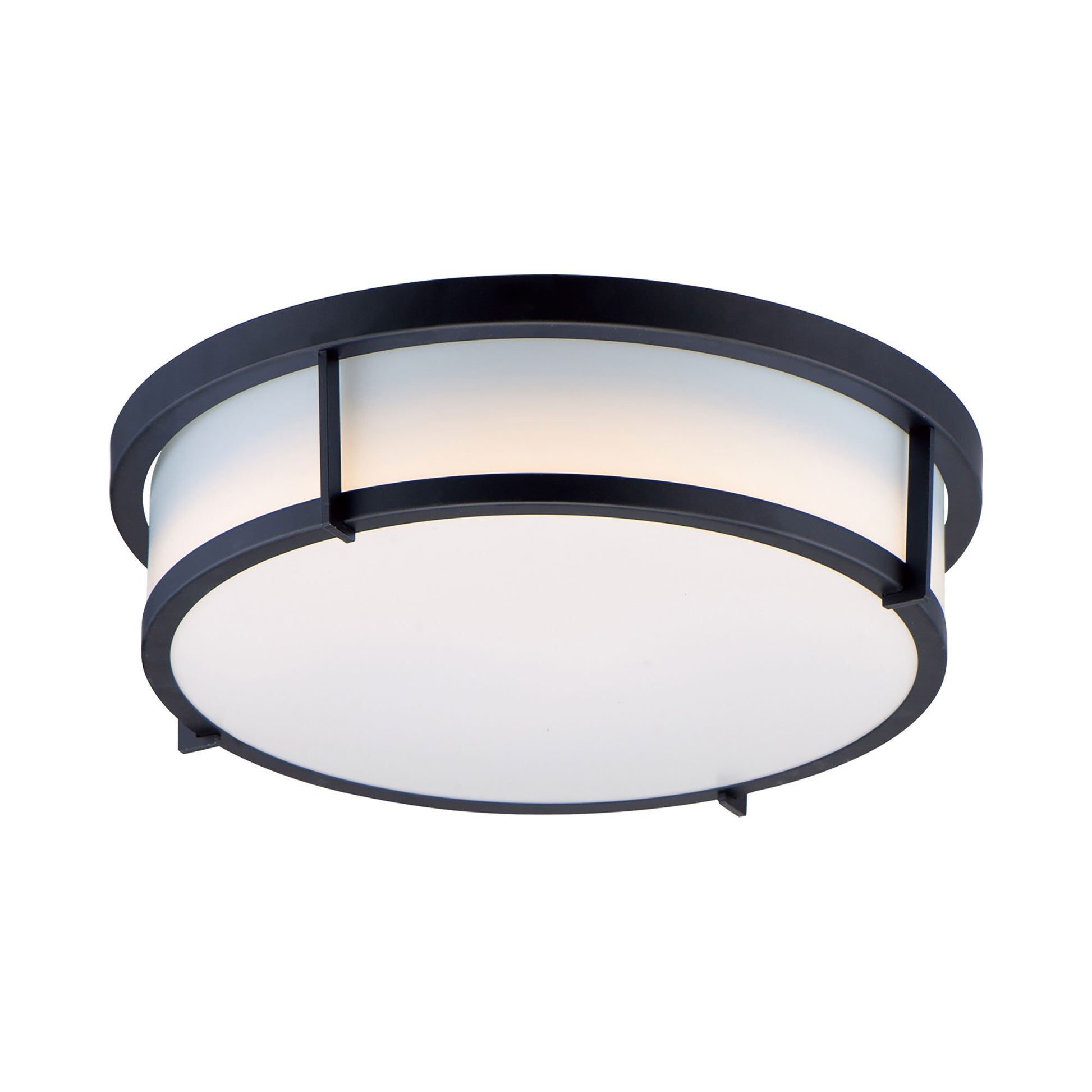 Rogue Flush Mount Ceiling Light in Black (1-Light).