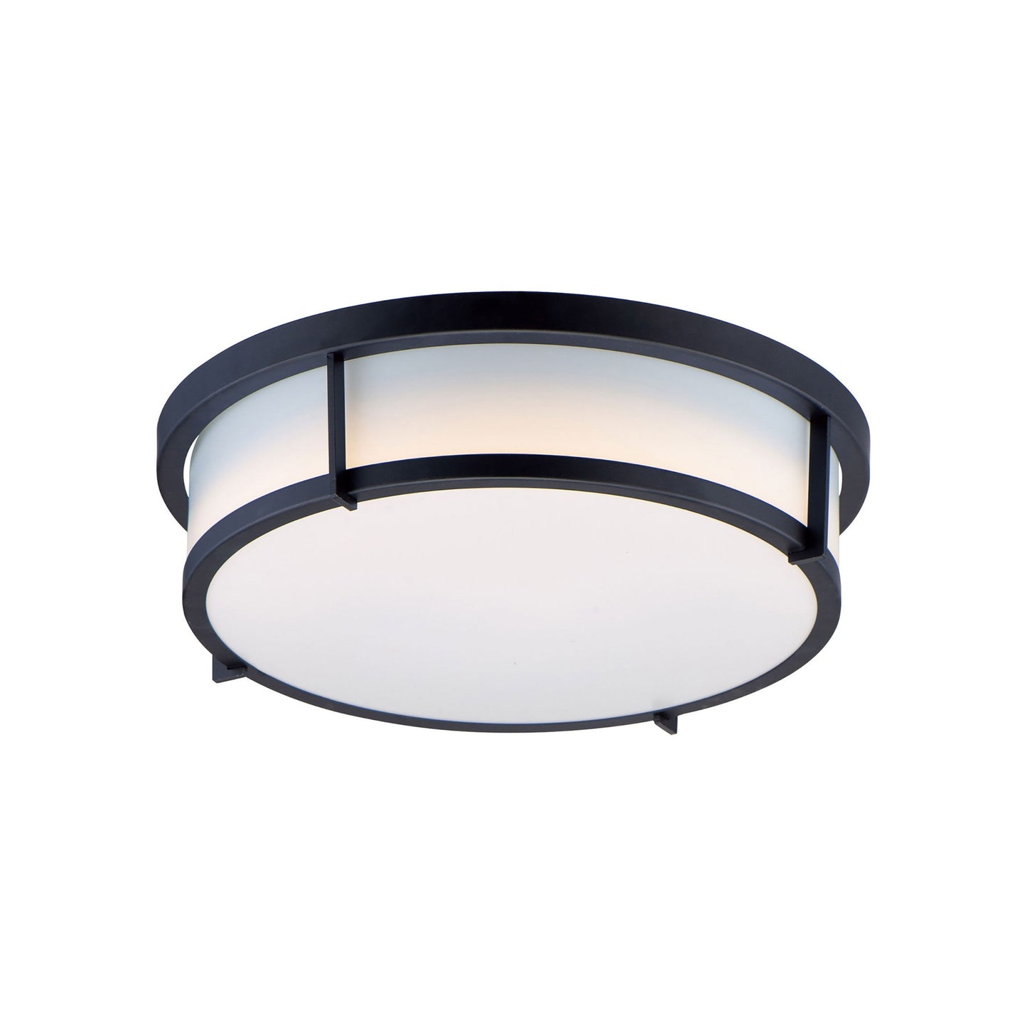 Rogue Flush Mount Ceiling Light in Black (2-Light).