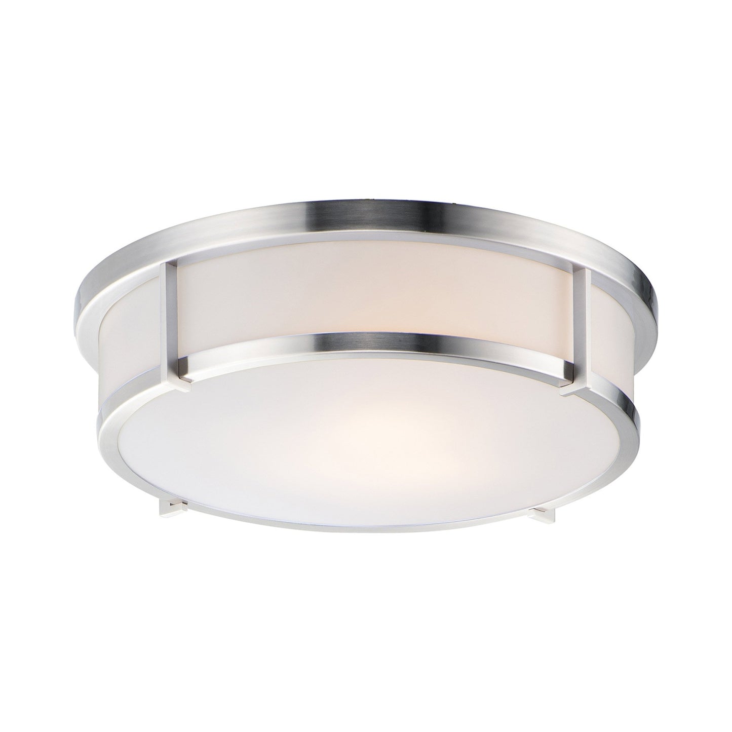 Rogue Flush Mount Ceiling Light in Satin Nickel (3-Light).