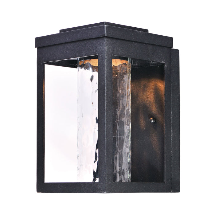 Salon Outdoor LED Wall Light in Water Glass (Small).