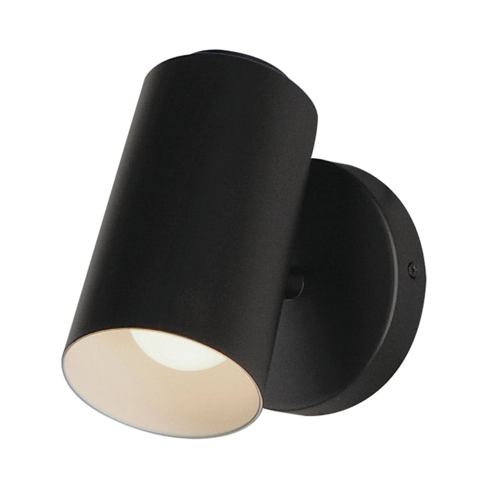 Scout Outdoor LED Wall Light in Black (Cylinder).