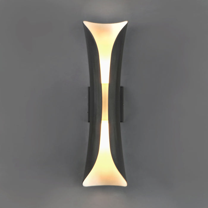 Scroll Outdoor LED Wall Light in Detail.