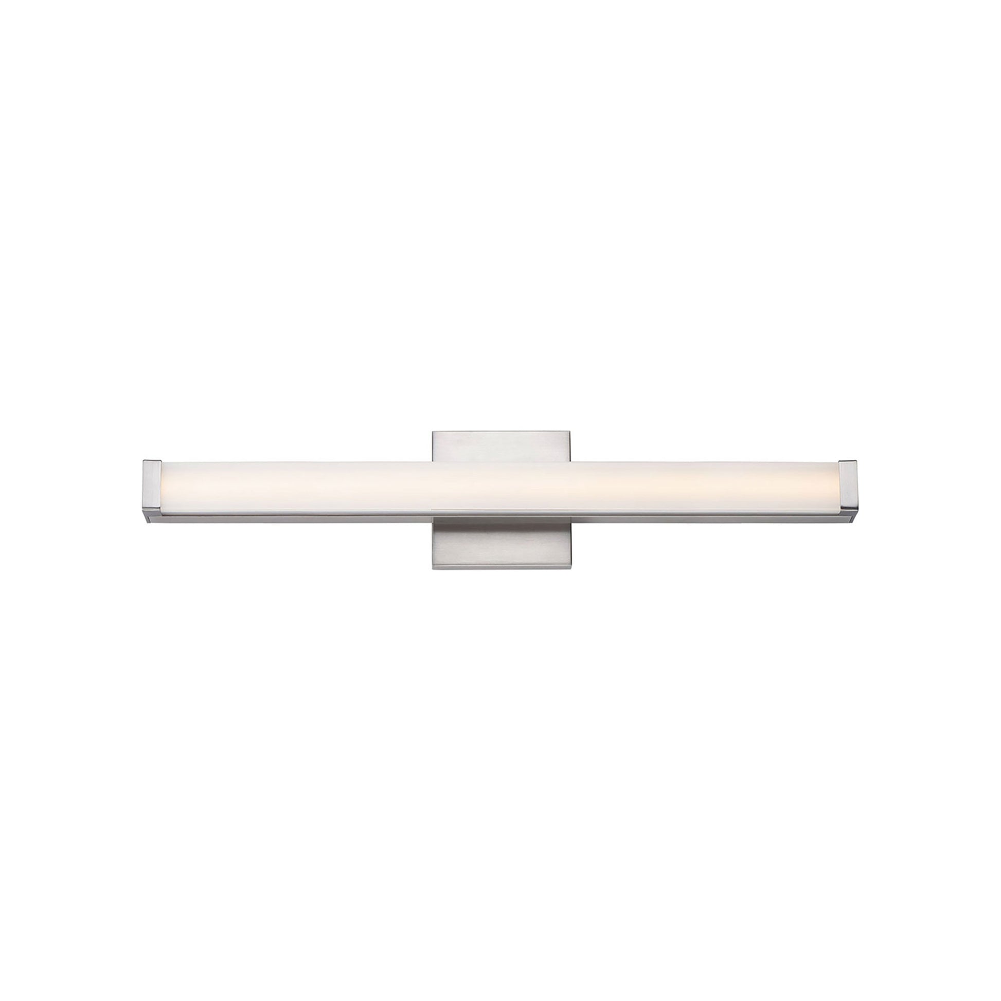 Spec LED Bath Vanity Light in Satin Nickel (24-Inch).
