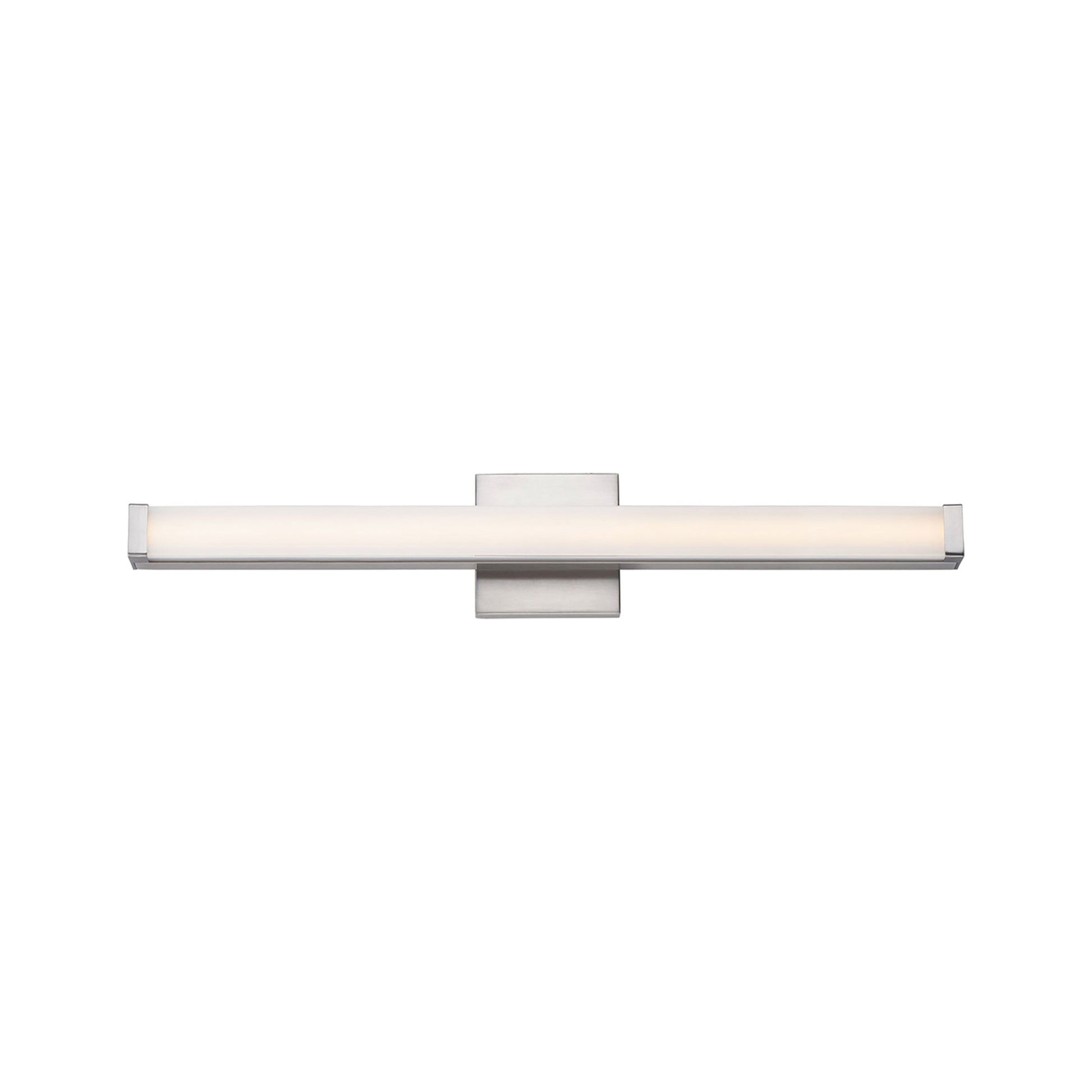 Spec LED Bath Vanity Light in Satin Nickel (30-Inch).