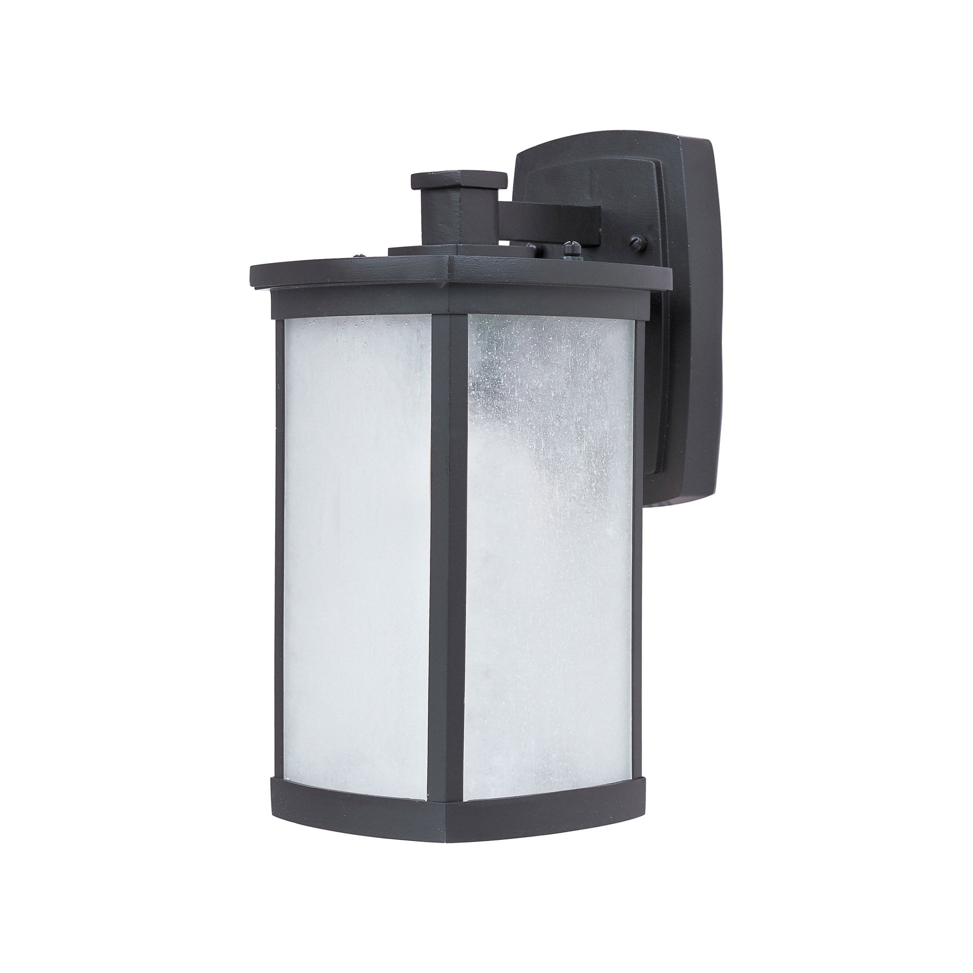 Terrace Outdoor Wall Light in LED/Medium/Frosted Seedy/Bronze.