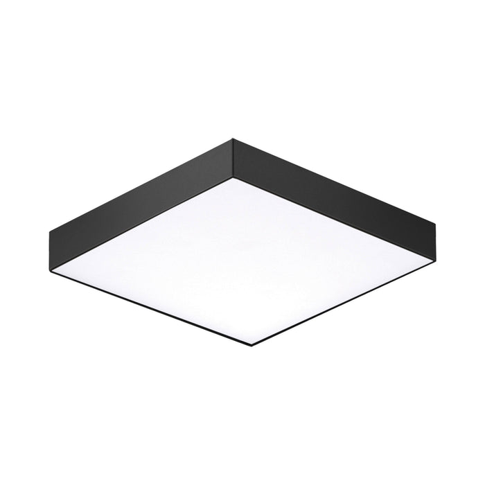 Trim LED Flush Mount Ceiling Light in Black (X-Small/Square).