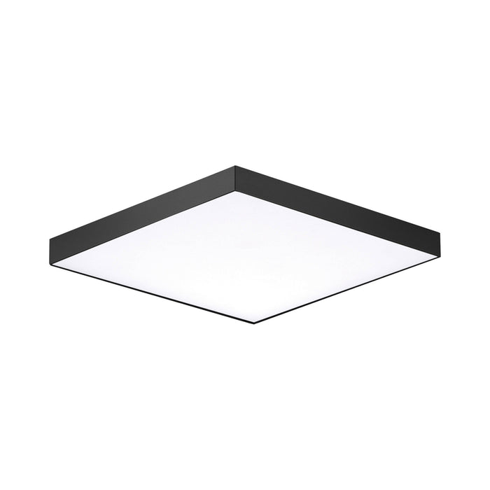 Trim LED Flush Mount Ceiling Light in Black (Small/Square).