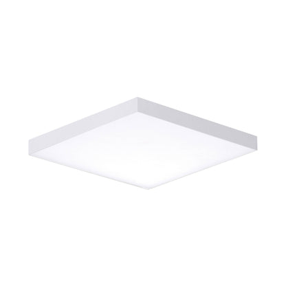 Trim LED Flush Mount Ceiling Light in White (Small/Square).