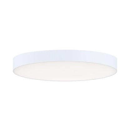 Trim LED Flush Mount Ceiling Light in White (Small/Round).