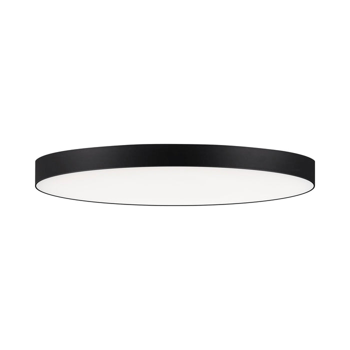 Trim LED Flush Mount Ceiling Light in Black (Large/Round).