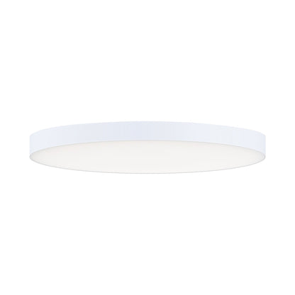 Trim LED Flush Mount Ceiling Light in White (Large/Round).