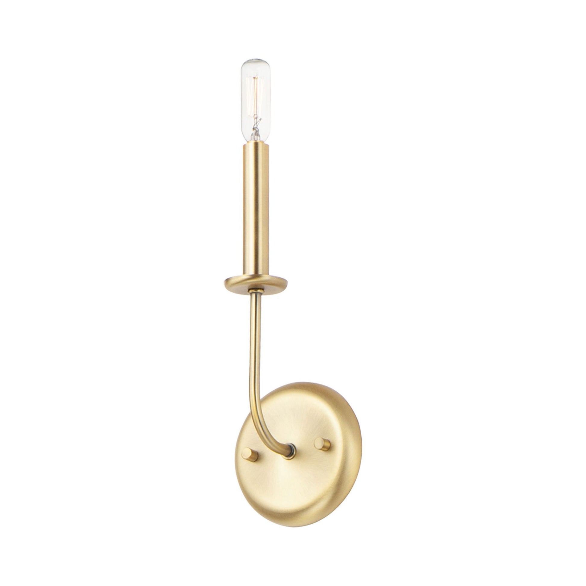 Wesley Wall Light in Satin Brass (1-Light).