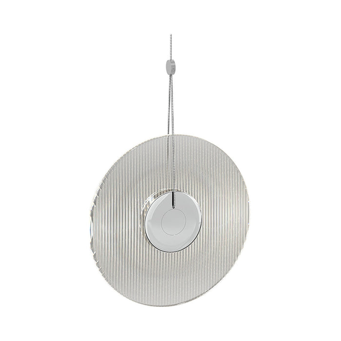 Meclisse™ LED Pendant Light in Polished Chrome/Clear Glass.