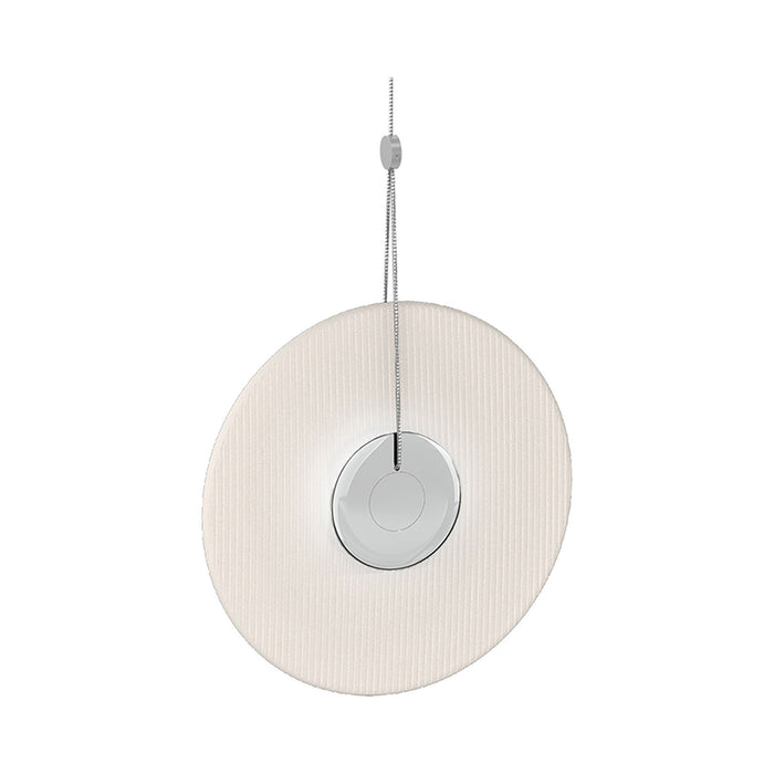 Meclisse™ LED Pendant Light in Polished Chrome/Etched Glass.