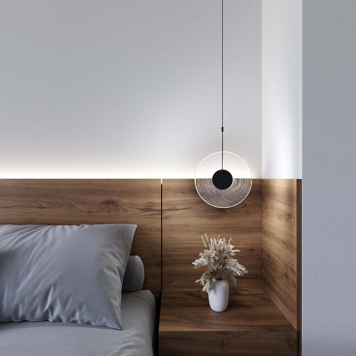 Meclisse™ LED Pendant Light in bedroom.