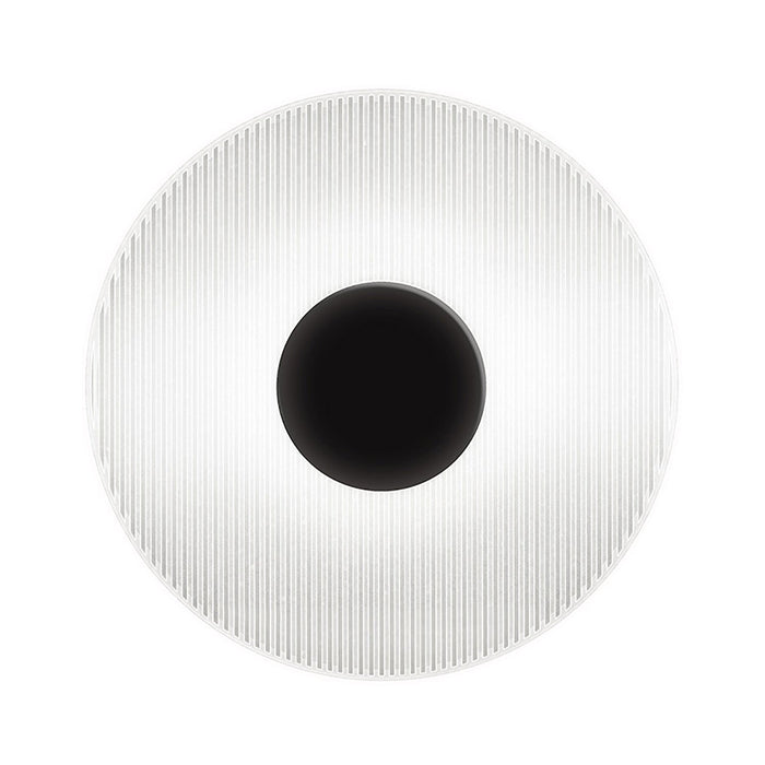 Meclisse™ LED Wall Light in Satin Black/Etched Glass.