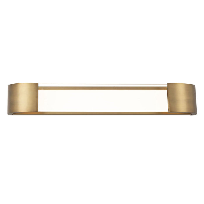 Melrose LED Bath Wall Light in Aged Brass (Large).