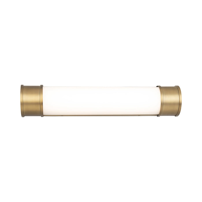 Mercer LED Bath Wall Light in Aged Brass (Small).