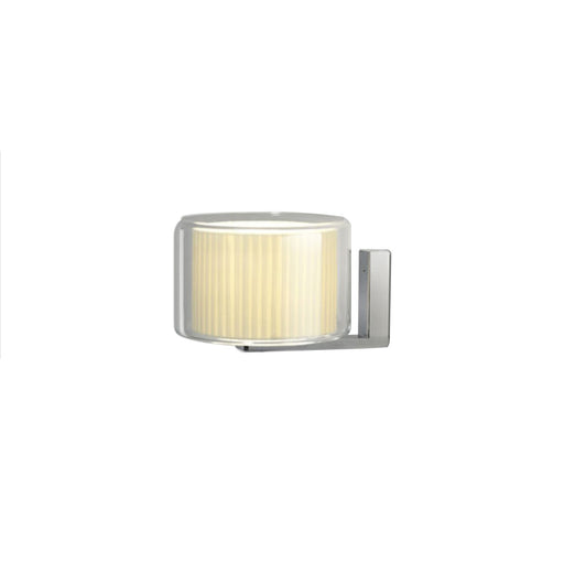 Mercer Wall Light in Pleated White Cotton.