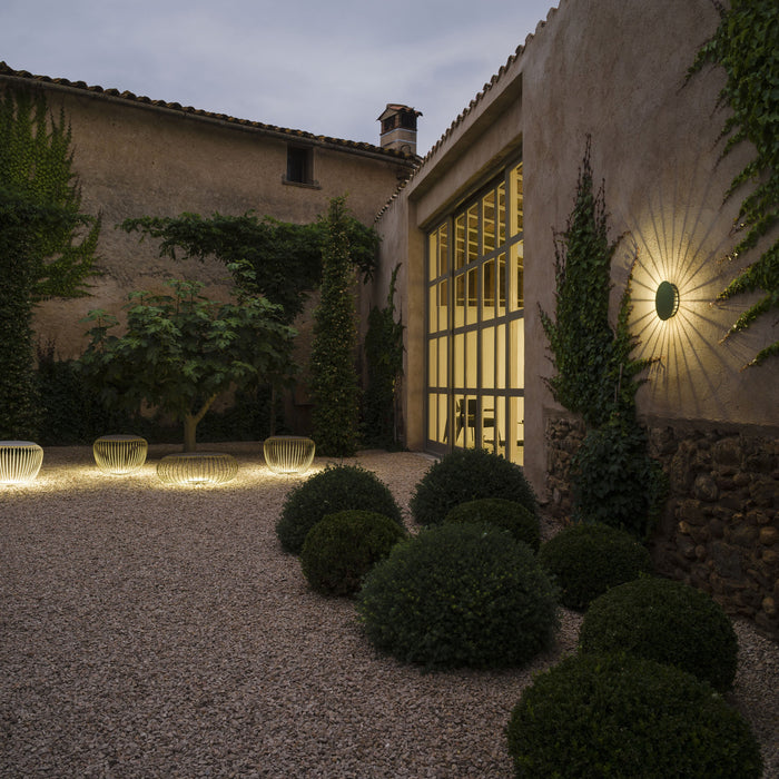 Meridiano Outdoor LED Floor Lamp in outside area.