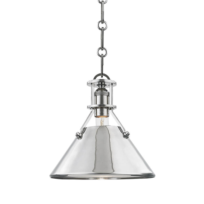Metal No.2 Pendant Light in Small/Polished Nickel.
