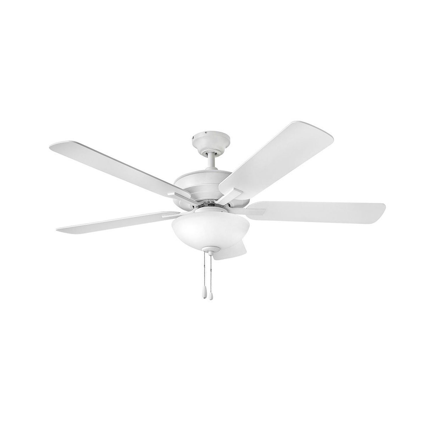 Metro Illuminated LED Ceiling Fan in Chalk White.