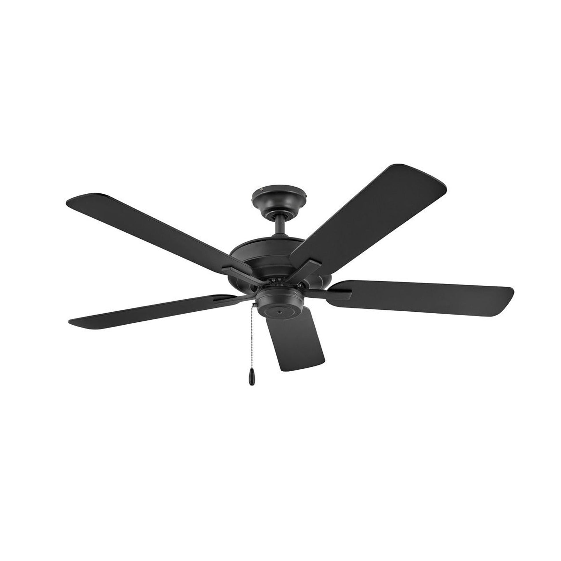 Metro Outdoor Ceiling Fan in Matte Black / Matte Black.