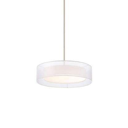 Metropolis LED Pendant Light in Brushed Nickel (Medium).