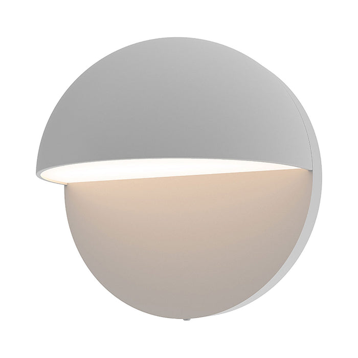 Mezza Cupola™ Outdoor LED Wall Light in Small/Textured Gray.