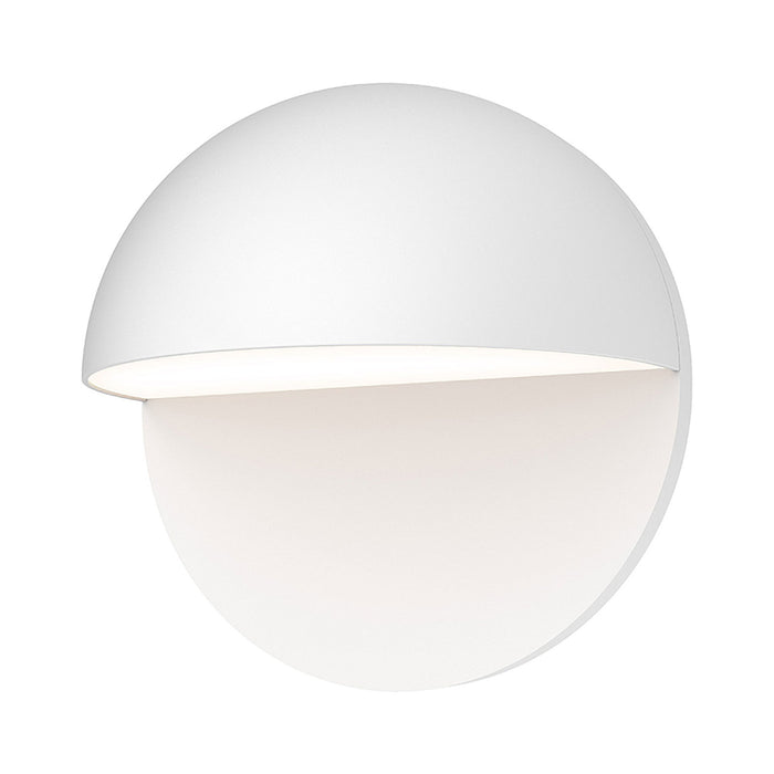 Mezza Cupola™ Outdoor LED Wall Light in Large/Textured White.