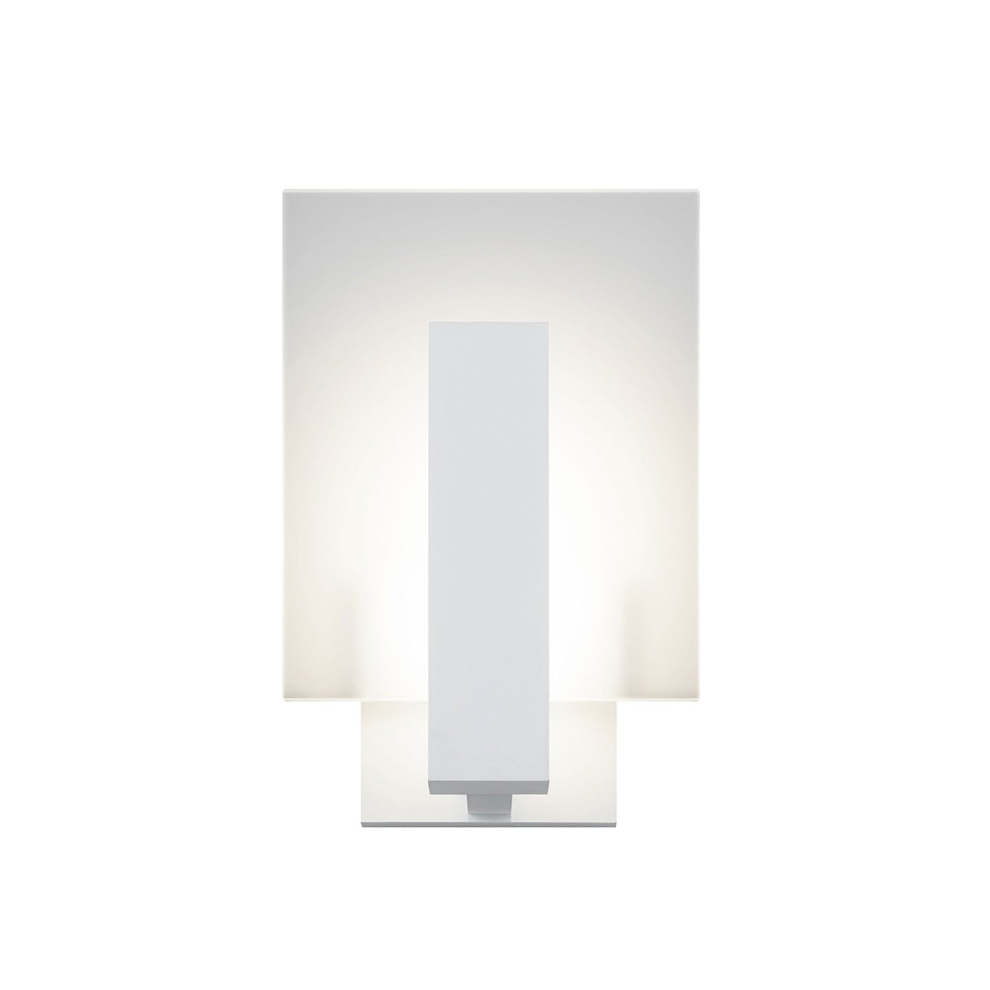 Midtown LED Wall Light in Short/Textured White.