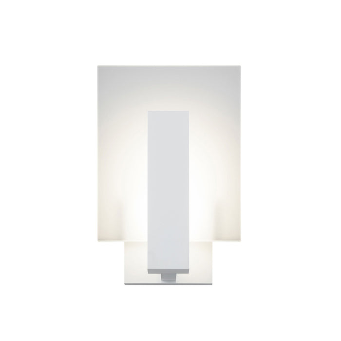 Midtown LED Wall Light in Short/Textured White.