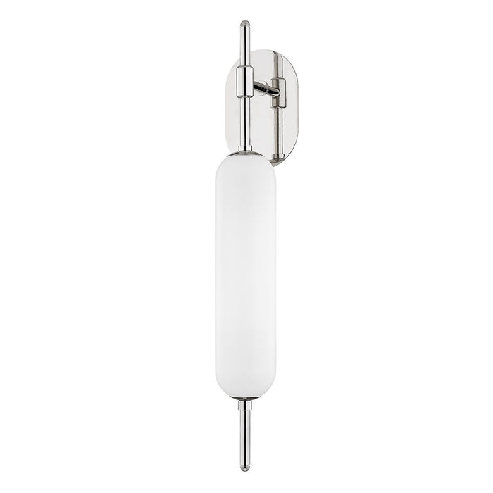 Miley Wall Light in Polished Nickel.