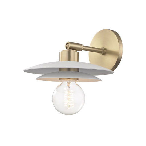 Milla Wall Light in Aged Brass (Small).
