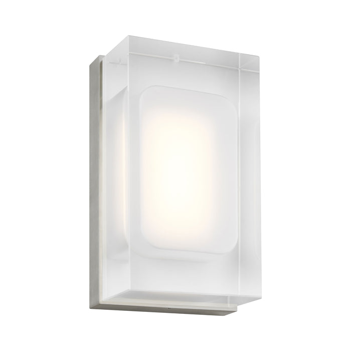 Milley LED Wall Light in Satin Nickel (7-Inch).