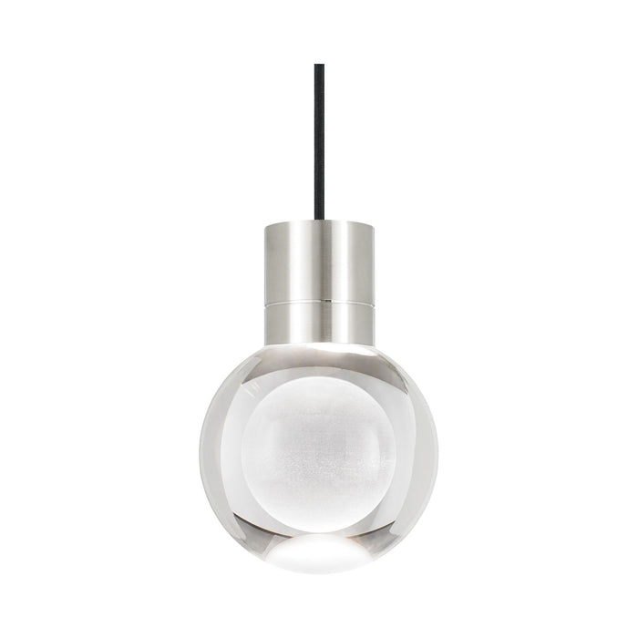 Mina 3-Light LED Pendant Light in Black/Satin Nickel.