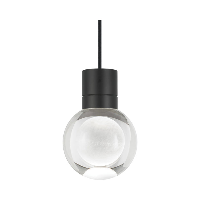 Mina Single LED Pendant Light in Black.
