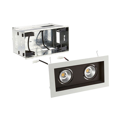 Mini Multiple Spots 2 Light LED Recessed Light Kit in Black (Remodel).