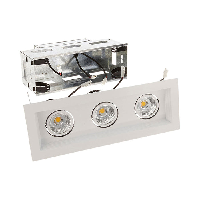 Mini Multiple Spots 3 Light LED Recessed Light Kit in White (Remodel).