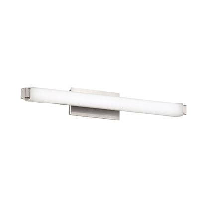 Mini Vogue LED Bath Bar in Small (2700K)/Brushed Nickel.