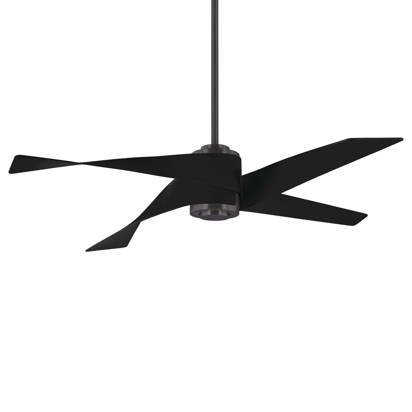 Artemis IV LED Ceiling Fan in Gun Metal / Matte Black.