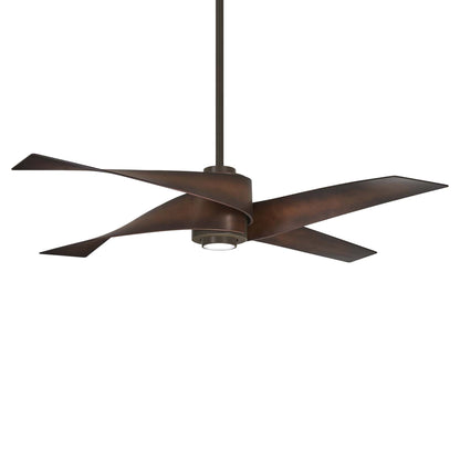 Artemis IV LED Ceiling Fan in Oil Rubbed Bronze / Tobacco.