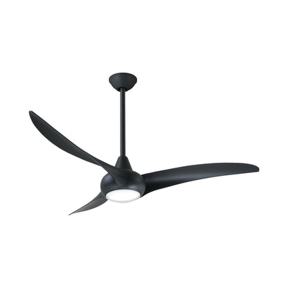 Light Wave LED Ceiling Fan in Coal (52-Inch).