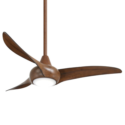 Light Wave LED Ceiling Fan in Distressed Koa (44-Inch).