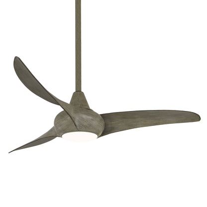 Light Wave LED Ceiling Fan in Driftwood (44-Inch).