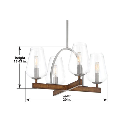 Birnamwood Chandelier - line drawing.